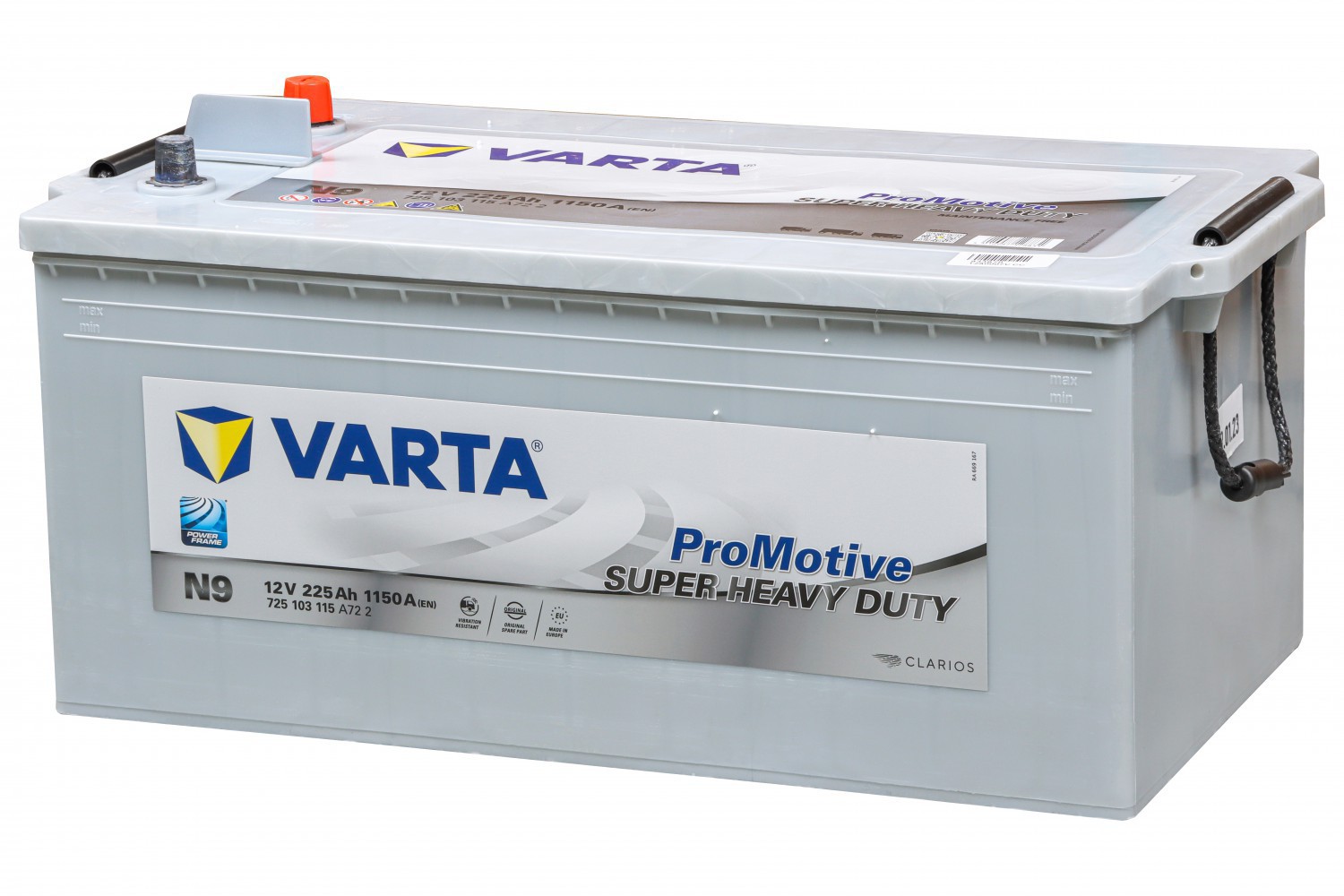 АКУМУЛЯТОРНА БАТАРЕЯ VARTA ДЛЯ ЗАПУСКУ ПОРШНЕВИХ ДВИГУНІВ 12V 225AH 1150A PROMOTIVE SHD